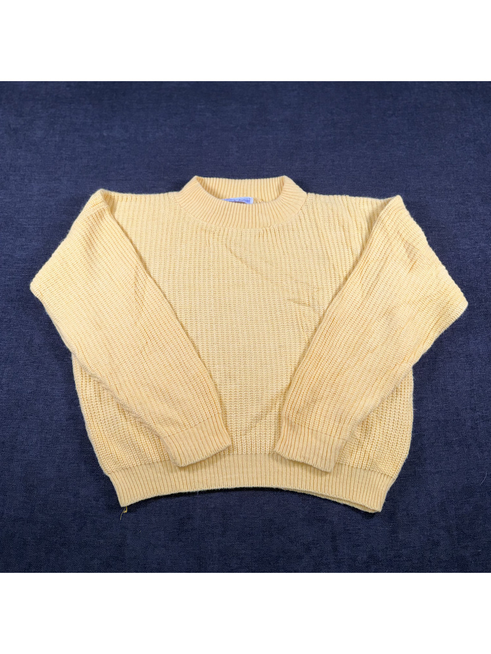 Vintage No Way Yellow Acrylic Pullover Sweater